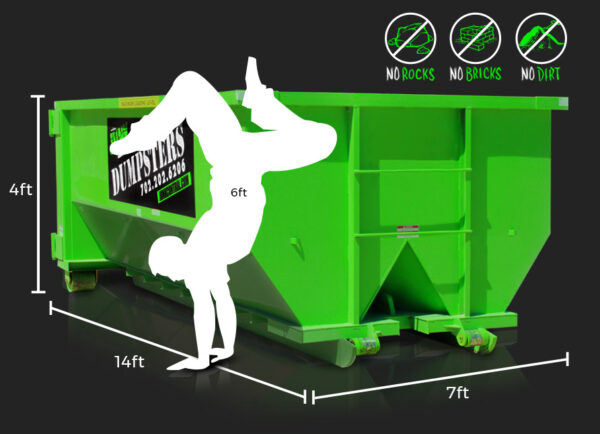 15-Yard Dumpster Rental by Junk Control of Las Vegas and Henderson, NV