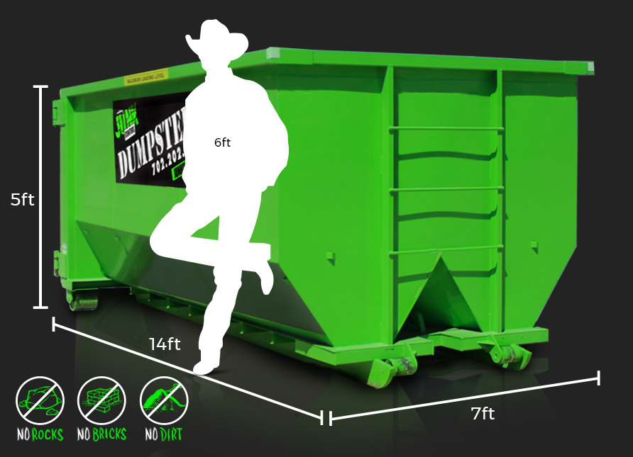 20-Yard Dumpster Rental by Junk Control of Las Vegas and Henderson, NV