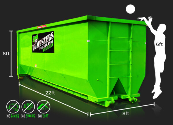 40-Yard Dumpster Rental by Junk Control of Las Vegas and Henderson, NV