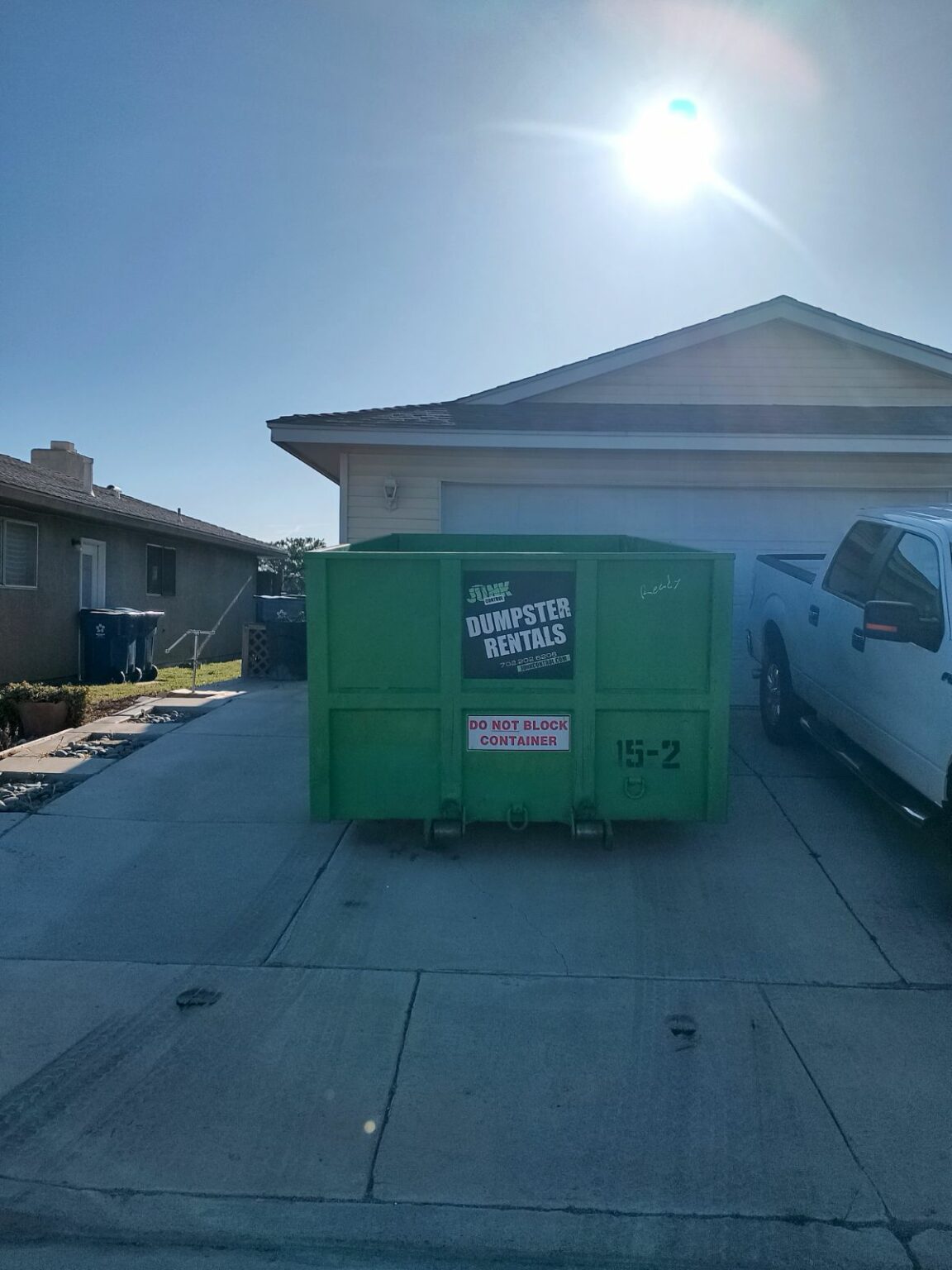 15Yard Dumpsters For Rent Vegas Dumpsters Junk Control