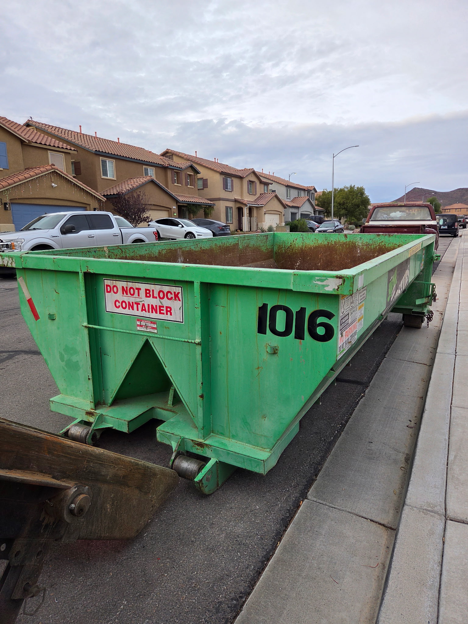 Summerlin Placement of a Lowboy Dumpster