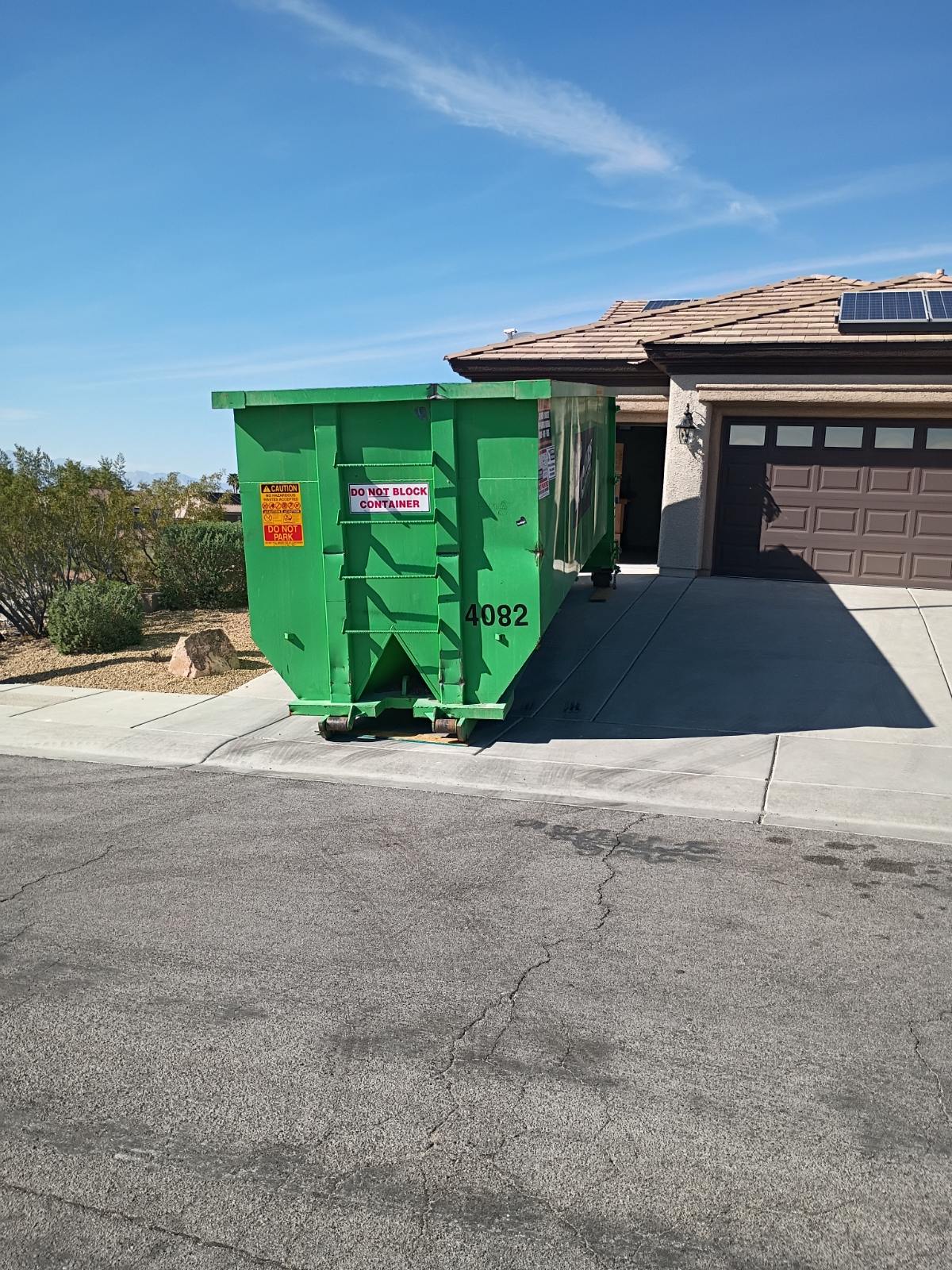 dumpster rental henderson cost