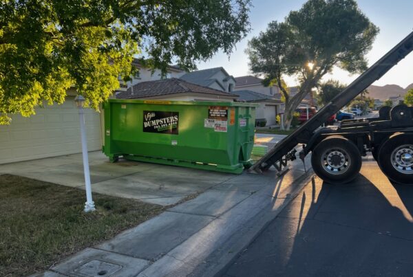 green waste dumpster