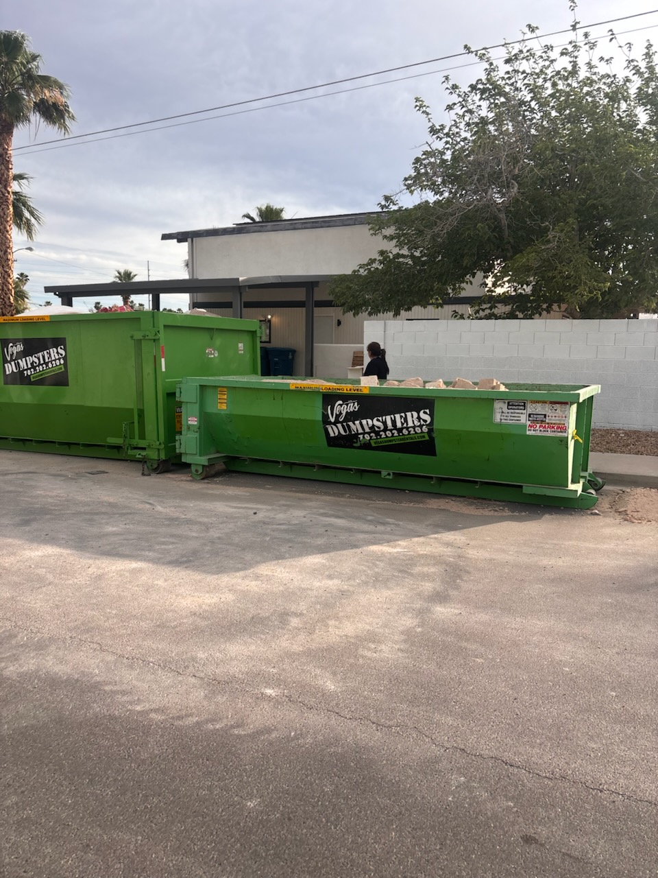 residential las vegas dirt dumpster