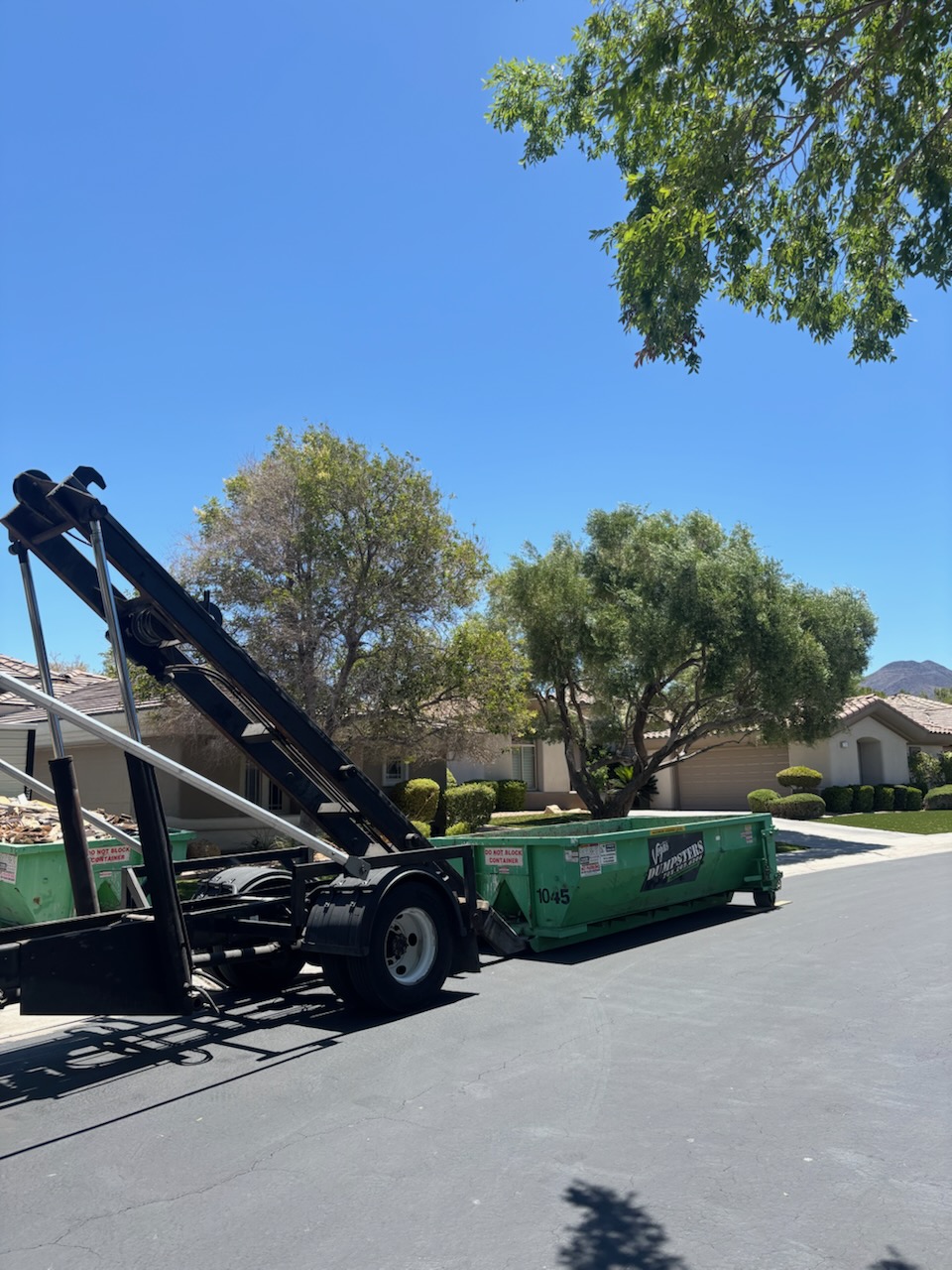 brick removal dumpster