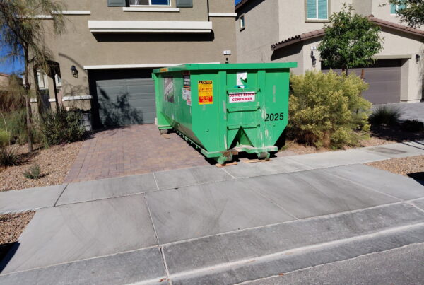 20-yard dumpster rental for a Las Vegas house cleanout