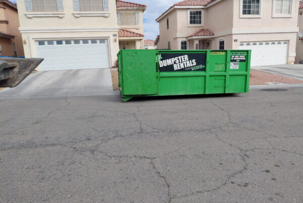 15-yard dumpster rental for a Las Vegas business construction or cleanout project