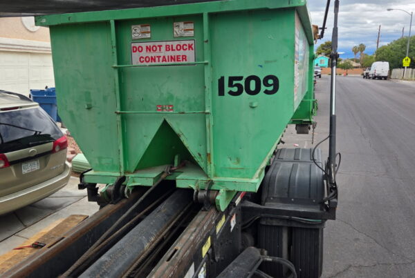 Affordable 15-yard dumpster rental for Las Vegas homeowners